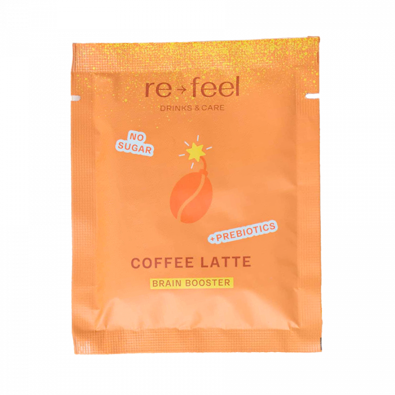 КОФЕ-ЛАТТЕ С АДАПТОГЕНАМИ БЕЗ САХАРА ReFeel, 18 гр