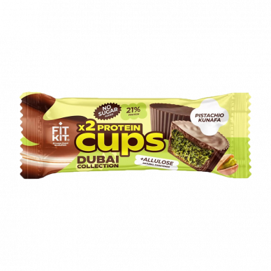 Протеиновые конфеты глазированные "Фисташковая кунафа" Protein Cups FitKit